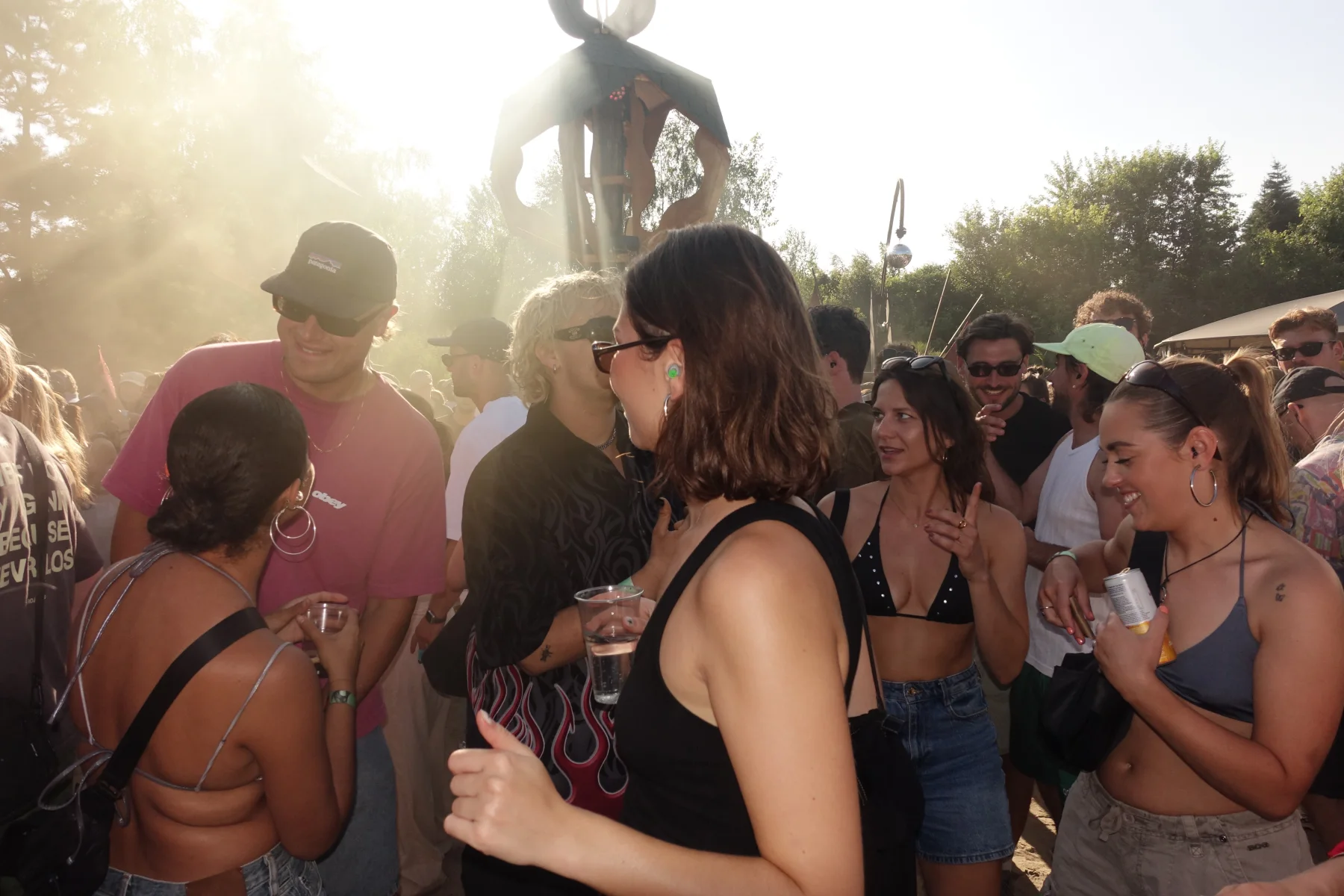 Amber Leliveld at an outdoor music event